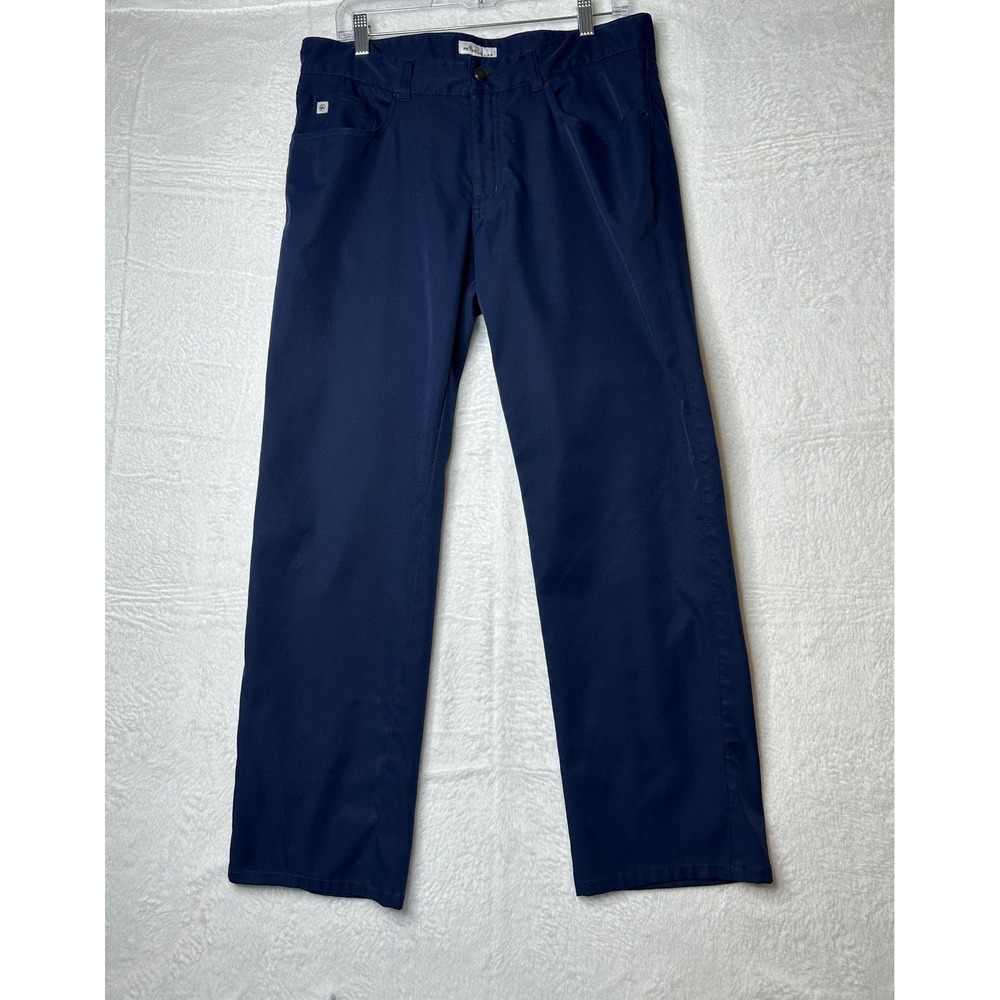 Peter Millar Crown Sport Navy Blue Performance Golf Pants Mens 33x30